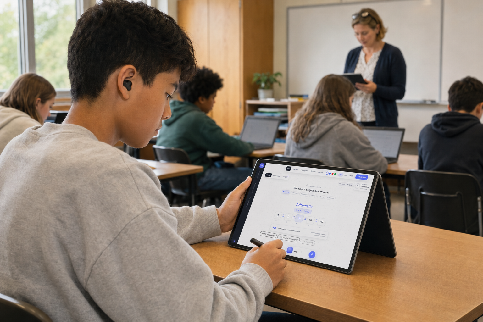 A K–12 student learning with TechNed